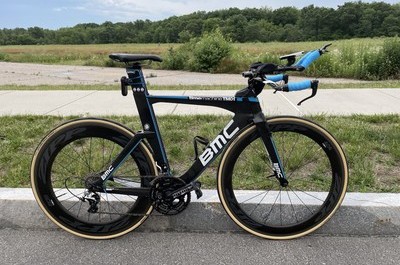 2018 BMC TIMEMACHINE 01 Tri frameset TT Triathlon CARBONIO BICI da corsa Taglia M-breve 